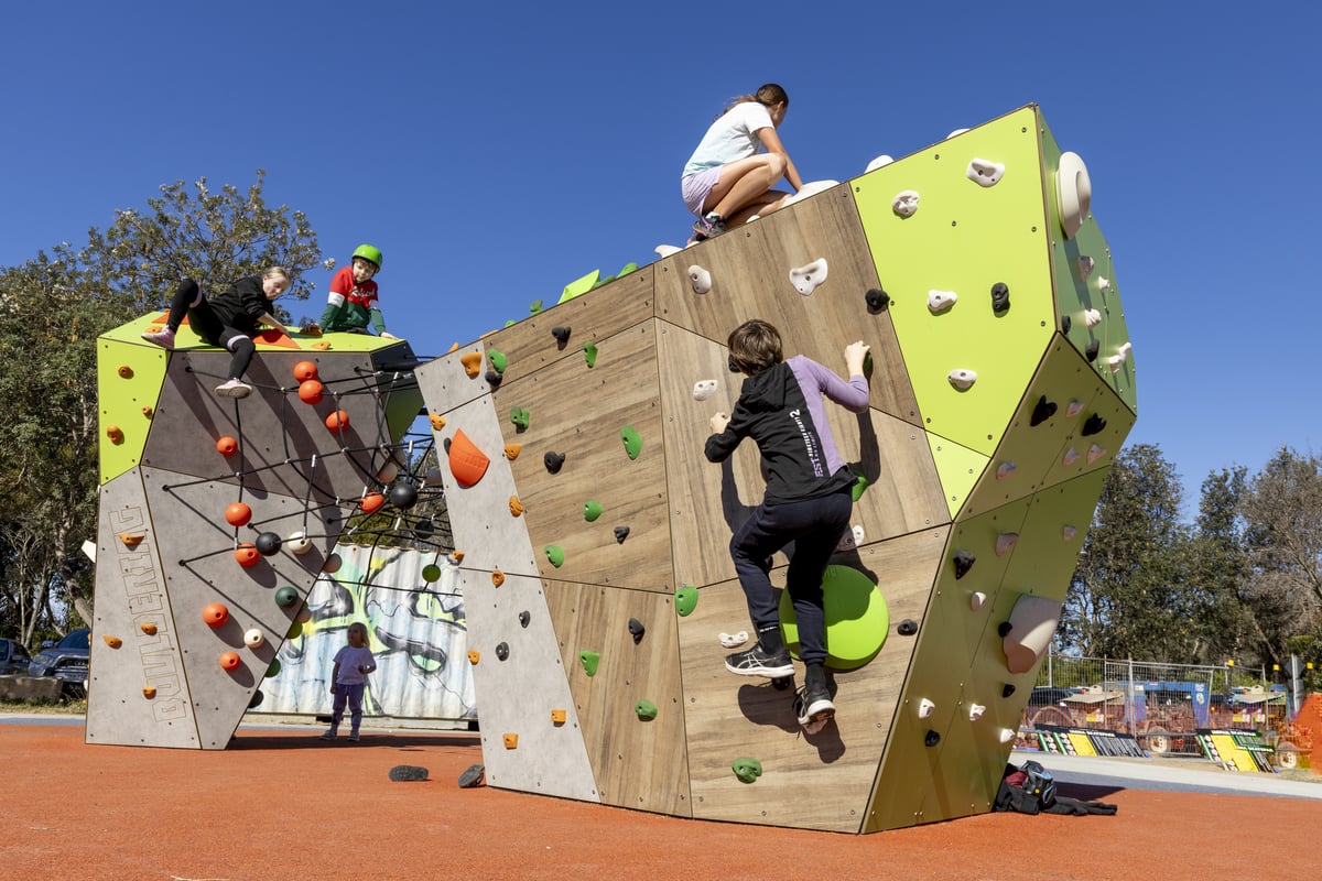 bouldering wall